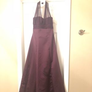 Purple evening gown